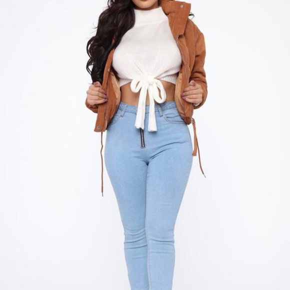 Fashion Nova Cover Your Tracks Puffer Jacket - Camel - Picture 4 of 4